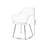 Sewn Pillow Back Chair with Flared Arms and Basic Four Legs for Apartment Clearhalo 'Accent Chairs' 'accent_chairs' 'Chairs & Seating' 'furn' 'furn_accent_chairs' 'Furniture' 'Living Room Furniture' 5211771