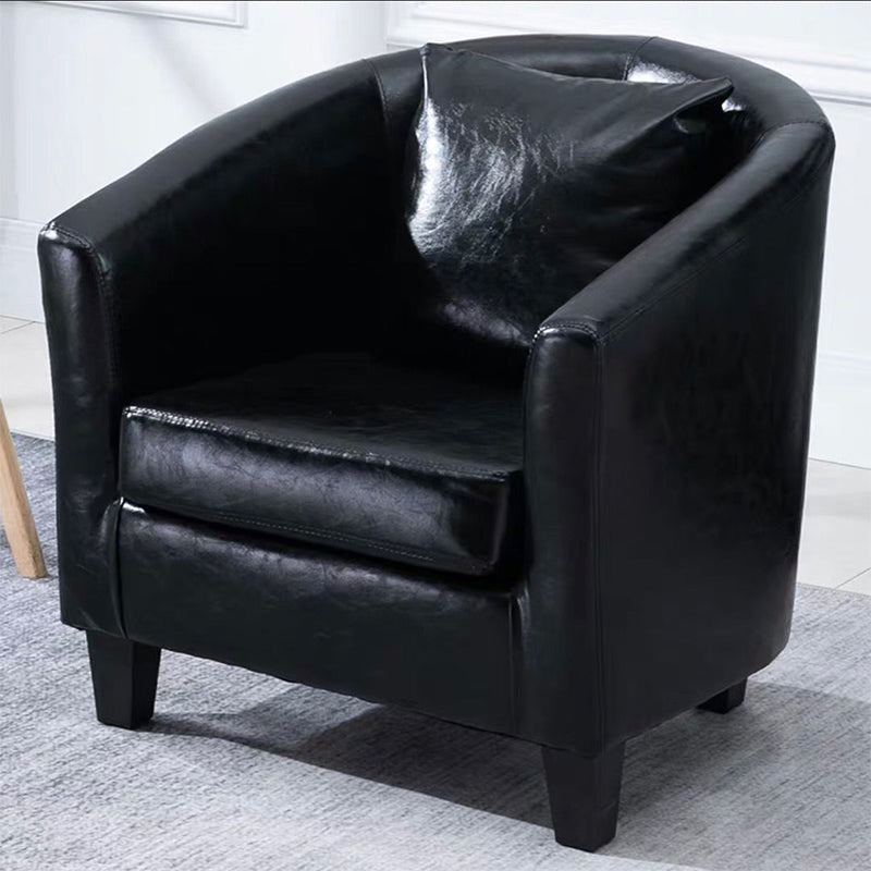 Linen e finta cuoio in pelle inclinata Basic Basic a quattro gambe set