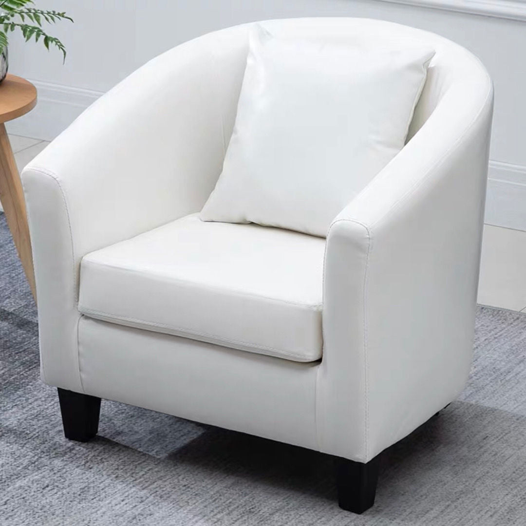 Linen e finta cuoio in pelle inclinata Basic Basic a quattro gambe set