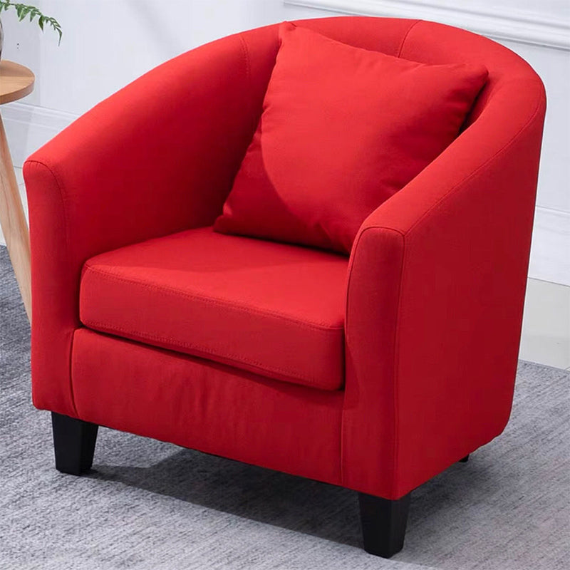 Linen e finta cuoio in pelle inclinata Basic Basic a quattro gambe set