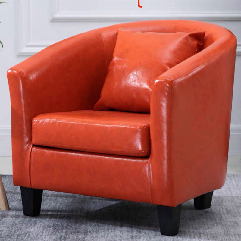 Linen e finta cuoio in pelle inclinata Basic Basic a quattro gambe set