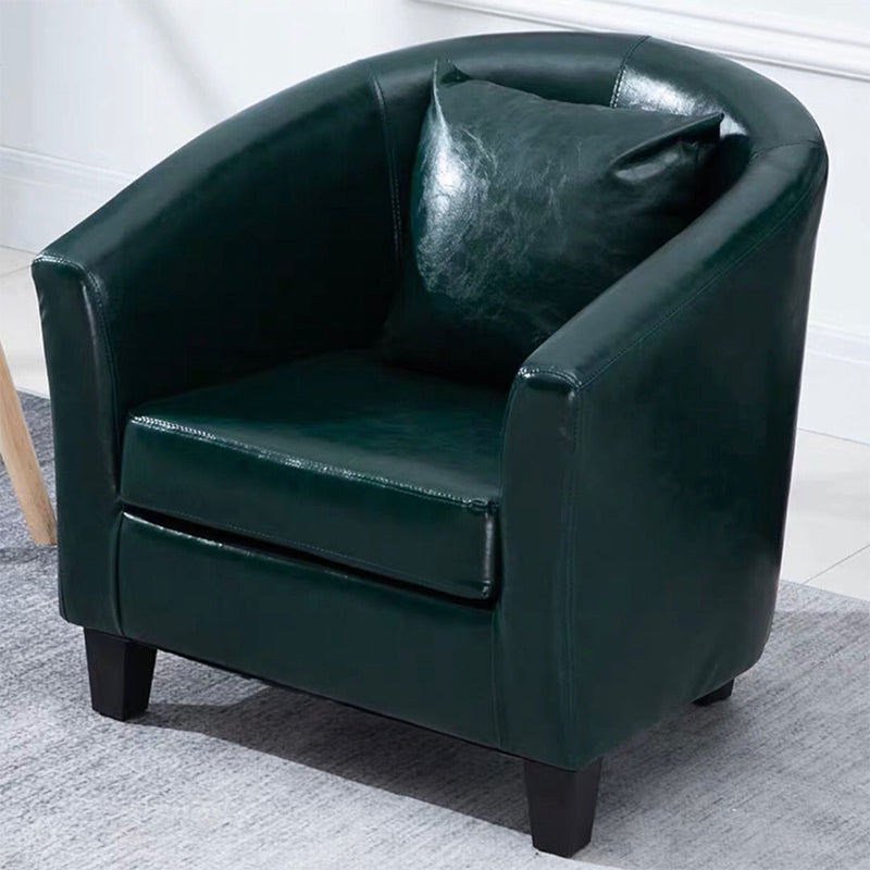 Linen e finta cuoio in pelle inclinata Basic Basic a quattro gambe set