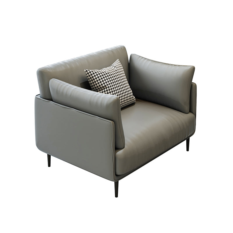 39.37 "L x 33,46" W x 33,46 "H Coussin contemporain Back Pillow Top Arms Chaise