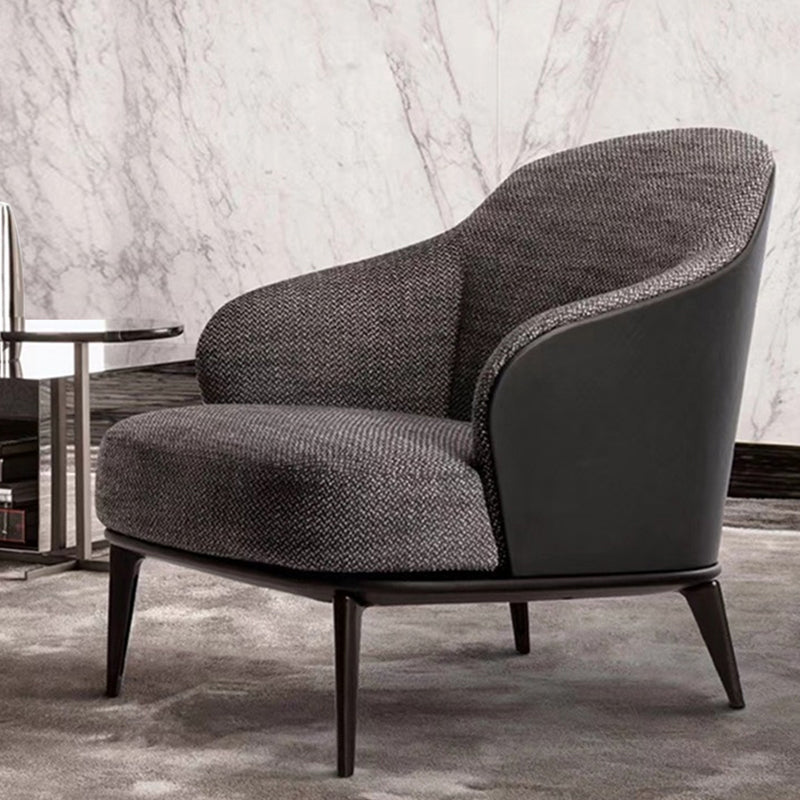 30.71 "リビングルーム用の基本的な4本の脚を備えた幅の固体木製フレームウィングバックチェア