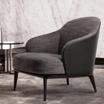 30.71 "リビングルーム用の基本的な4本の脚を備えた幅の固体木製フレームウィングバックチェア