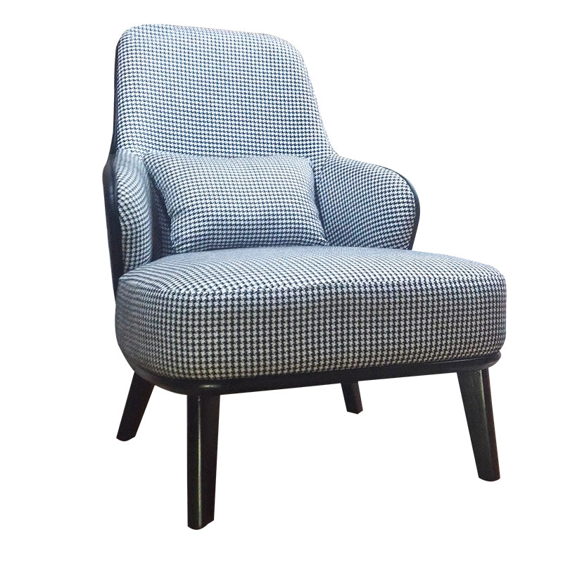 30.71 "リビングルーム用の基本的な4本の脚を備えた幅の固体木製フレームウィングバックチェア