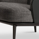 30.71 "リビングルーム用の基本的な4本の脚を備えた幅の固体木製フレームウィングバックチェア