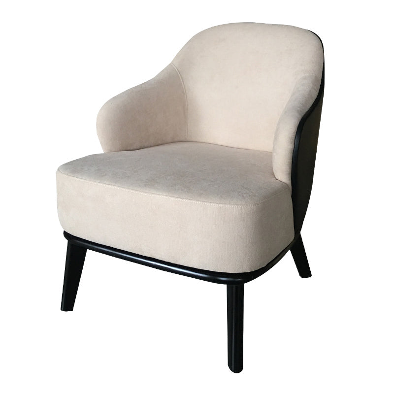 30.71 "リビングルーム用の基本的な4本の脚を備えた幅の固体木製フレームウィングバックチェア