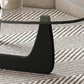 Contemporary Abstract Wooden Base Irregular Glass Top Coffee Table Clearhalo 'Coffee & Accent Tables' 'Coffee Tables' 'coffee_tables' 'furn' 'furn_coffee_tables' 'Furniture' 'Living Room Furniture' 5211936