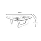 Contemporary Abstract Wooden Base Irregular Glass Top Coffee Table Clearhalo 'Coffee & Accent Tables' 'Coffee Tables' 'coffee_tables' 'furn' 'furn_coffee_tables' 'Furniture' 'Living Room Furniture' 5211943
