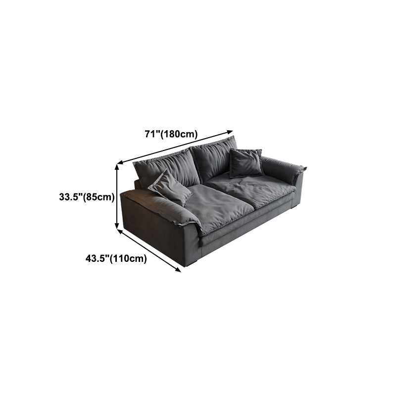 コンテンポラリールーズバック33.46 "Hソファピロートップアームソファ＆チェーズ