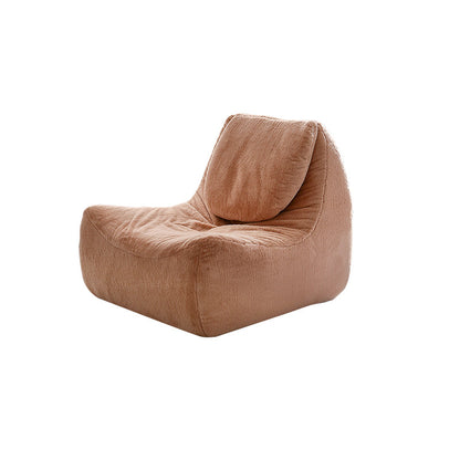 Armless Sofa Sewn Pillow Back Contemporary Sofa for Living Room 33.5"L x 37.5"W x 31"H Pearl Pink Velvet Clearhalo 'furn' 'furn_sofas' 'Furniture' 'Living Room Furniture' 'Sofa' 'sofas' 5215896