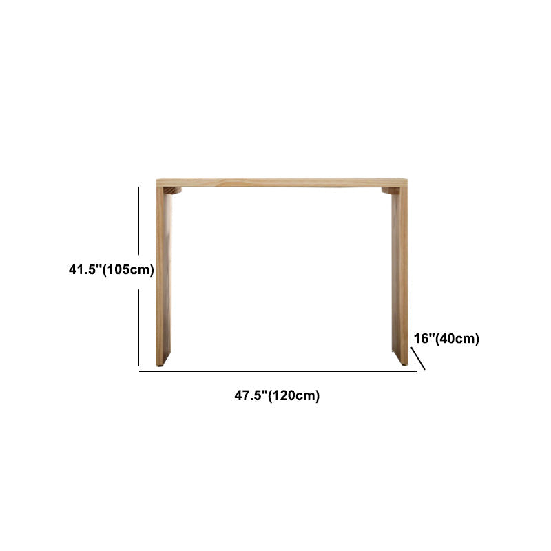 Rectangle Pine Wood Counter Table Contemporary Bar Table for Dining Room Clearhalo 'Bar Furniture' 'Bar Tables' 'bar_tables' 'furn' 'furn_bar_tables' 'Furniture' 'Kitchen & Dining Furniture' 5216074