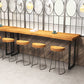 Industrial Solid Wood Natural Bistro Accent Dining Table Sled Bar Table Clearhalo 'Bar Furniture' 'Bar Tables' 'bar_tables' 'furn' 'furn_bar_tables' 'Furniture' 'Kitchen & Dining Furniture' 5216147