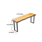 Industrial Solid Wood Natural Bistro Accent Dining Table Sled Bar Table Clearhalo 'Bar Furniture' 'Bar Tables' 'bar_tables' 'furn' 'furn_bar_tables' 'Furniture' 'Kitchen & Dining Furniture' 5216155