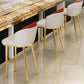 30.34'' Leather Glam Bar Stool Matte Finish Upholstered Restaurant Stool Clearhalo 'Bar Furniture' 'Bar Stools' 'bar_stools' 'furn' 'furn_bar_stools' 'Furniture' 'Kitchen & Dining Furniture' 5216380