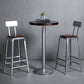 Industrial Square Iron Bar Stool Silver Footrest Bristol Stool Clearhalo 'Bar Furniture' 'Bar Stools' 'bar_stools' 'furn' 'furn_bar_stools' 'Furniture' 'Kitchen & Dining Furniture' 5216437