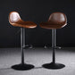 Industrial Style Swivel Leather Barstools Adjustable Low Back Stools Clearhalo 'Bar Furniture' 'Bar Stools' 'bar_stools' 'furn' 'furn_bar_stools' 'Furniture' 'Kitchen & Dining Furniture' 5216538