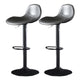 Industrial Style Swivel Leather Barstools Adjustable Low Back Stools Grey 2 Piece Set Clearhalo 'Bar Furniture' 'Bar Stools' 'bar_stools' 'furn' 'furn_bar_stools' 'Furniture' 'Kitchen & Dining Furniture' 5216547
