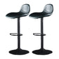 Industrial Style Swivel Leather Barstools Adjustable Low Back Stools Blue 2 Piece Set Clearhalo 'Bar Furniture' 'Bar Stools' 'bar_stools' 'furn' 'furn_bar_stools' 'Furniture' 'Kitchen & Dining Furniture' 5216552