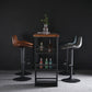 Industrial Style Swivel Leather Barstools Adjustable Low Back Stools Clearhalo 'Bar Furniture' 'Bar Stools' 'bar_stools' 'furn' 'furn_bar_stools' 'Furniture' 'Kitchen & Dining Furniture' 5216557