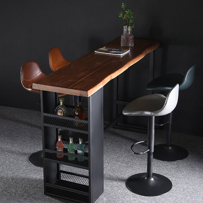 Industrial Style Swivel Leather Barstools Adjustable Low Back Stools Clearhalo 'Bar Furniture' 'Bar Stools' 'bar_stools' 'furn' 'furn_bar_stools' 'Furniture' 'Kitchen & Dining Furniture' 5216561