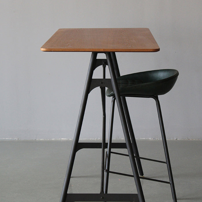 Matte afwerking voetsteun gestoffeerd lage achterste kruk industrieel thuisleren krukje