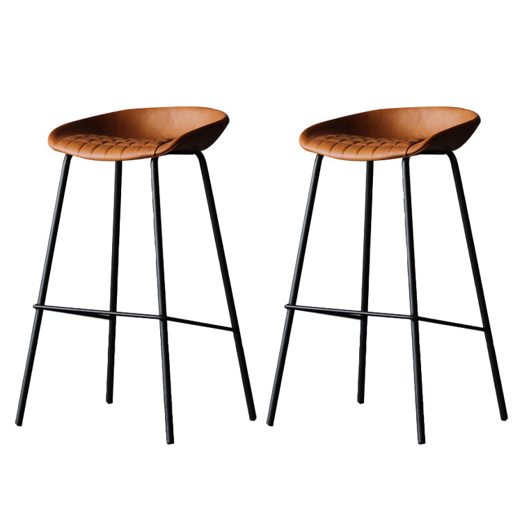 Tabouret à bas de pied finition mate Tapis bas de dos basse tabouret en cuir maison industrielle