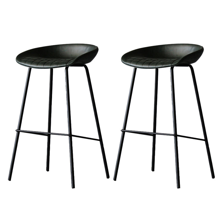 Tabouret à bas de pied finition mate Tapis bas de dos basse tabouret en cuir maison industrielle