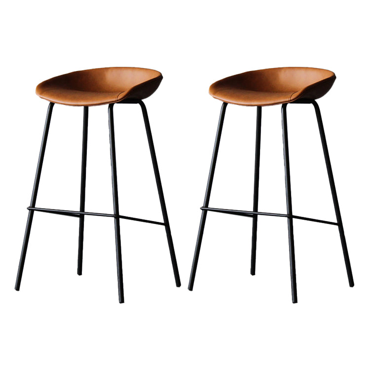 Tabouret à bas de pied finition mate Tapis bas de dos basse tabouret en cuir maison industrielle