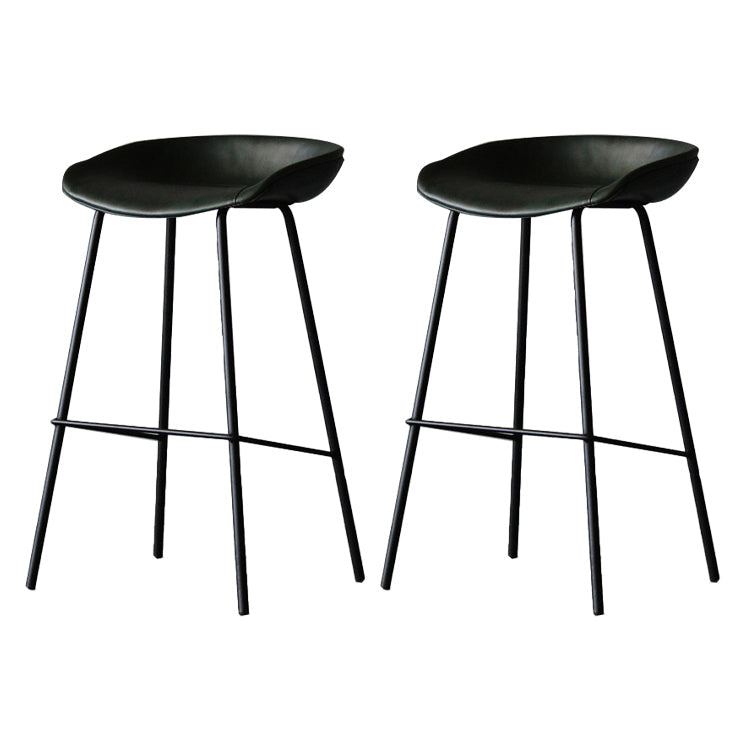 Tabouret à bas de pied finition mate Tapis bas de dos basse tabouret en cuir maison industrielle