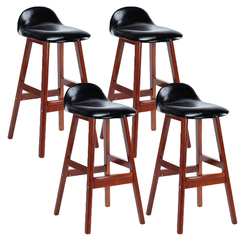 Tabouret de bas de pied de bas de pied de lin scandinave 27,55 '' tabouret de bar en caoutchouc