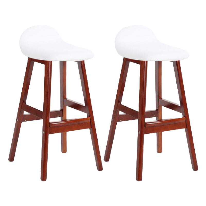 Tabouret de bas de pied de bas de pied de lin scandinave 27,55 '' tabouret de bar en caoutchouc