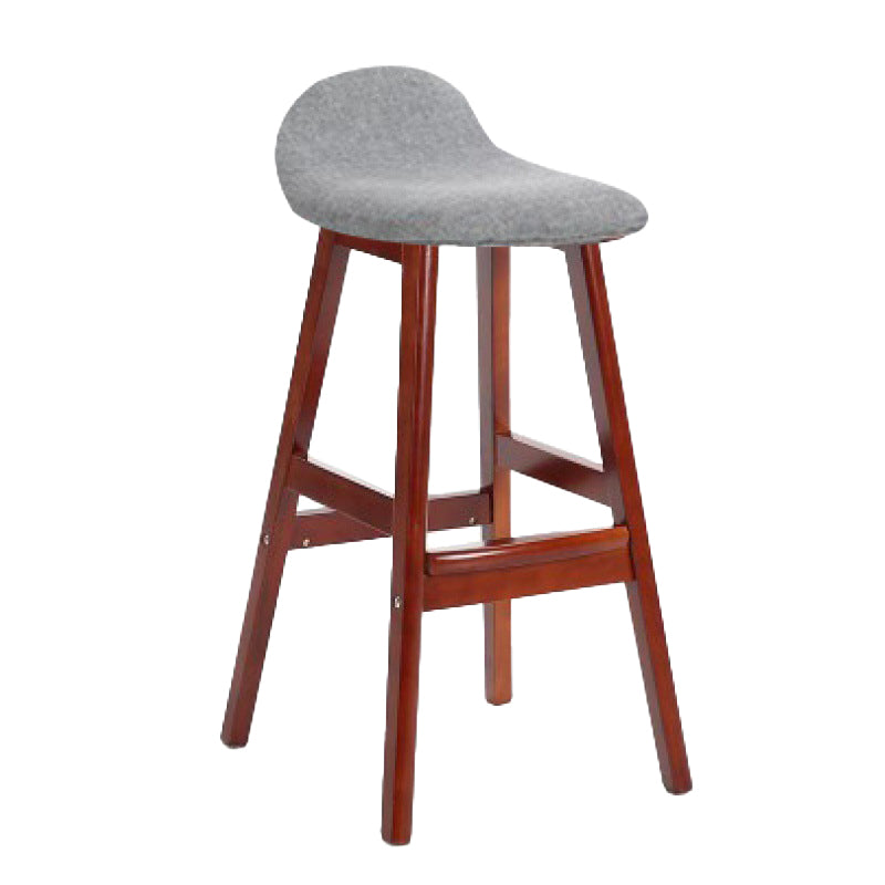 Tabouret de bas de pied de bas de pied de lin scandinave 27,55 '' tabouret de bar en caoutchouc