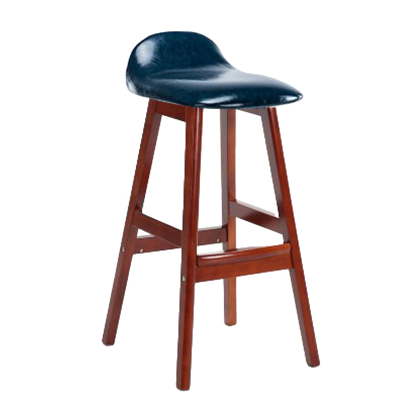 Tabouret de bas de pied de bas de pied de lin scandinave 27,55 '' tabouret de bar en caoutchouc