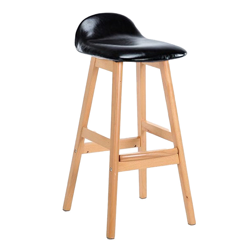 Tabouret de bas de pied de bas de pied de lin scandinave 27,55 '' tabouret de bar en caoutchouc