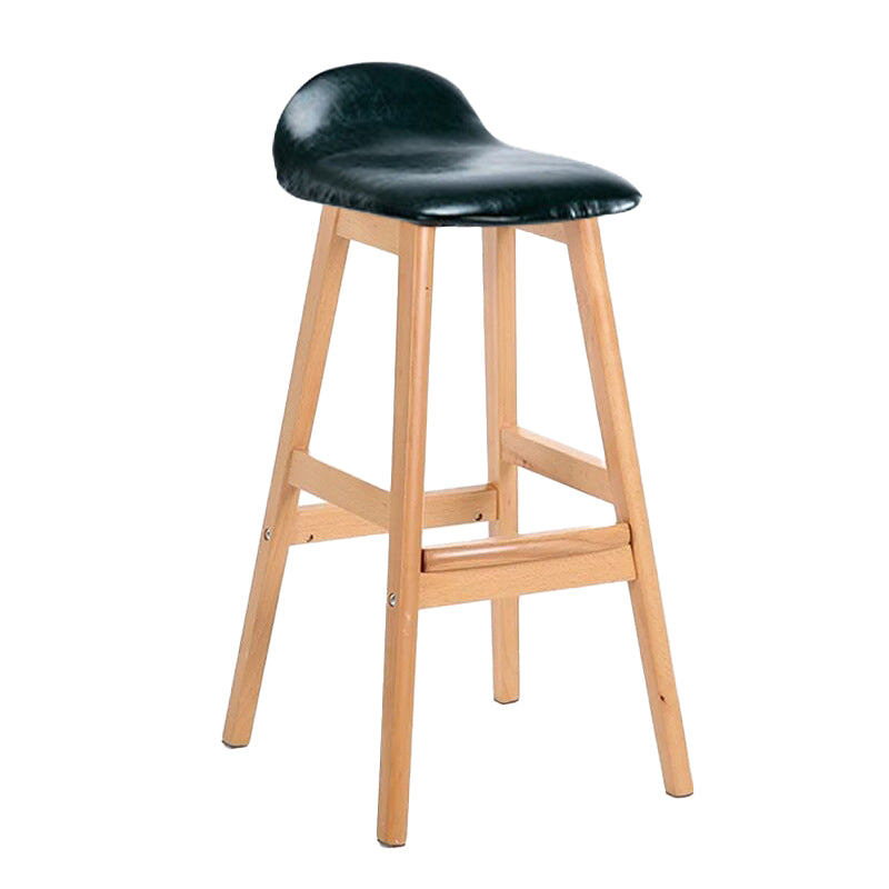 Tabouret de bas de pied de bas de pied de lin scandinave 27,55 '' tabouret de bar en caoutchouc