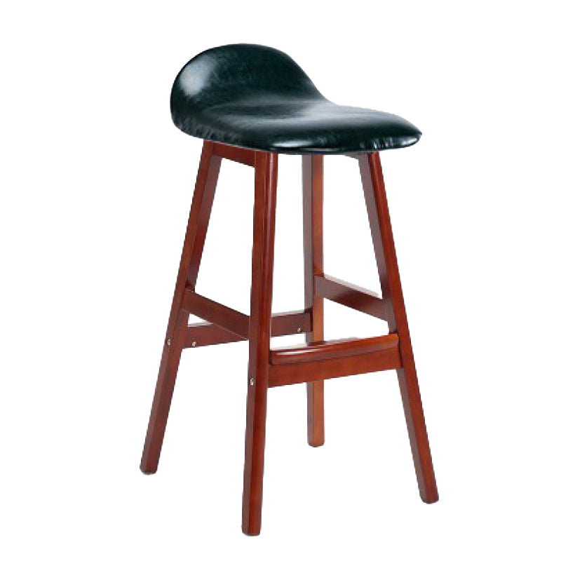 Tabouret de bas de pied de bas de pied de lin scandinave 27,55 '' tabouret de bar en caoutchouc