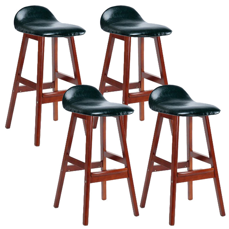 Tabouret de bas de pied de bas de pied de lin scandinave 27,55 '' tabouret de bar en caoutchouc