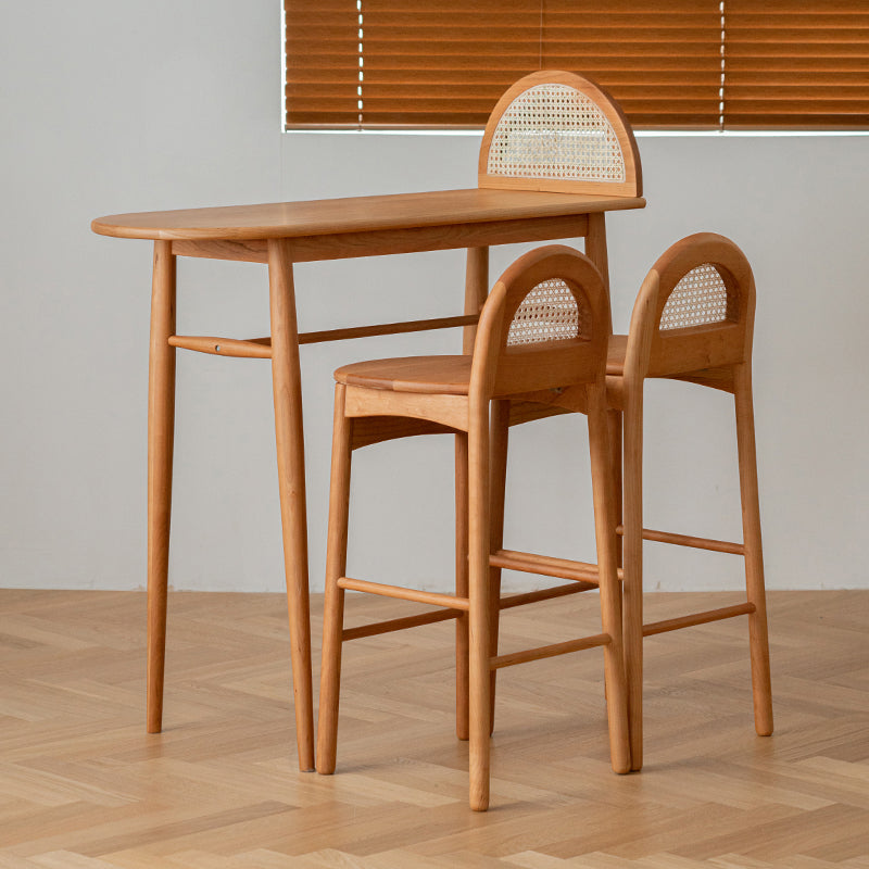 Tavolo da barra a forma irregolare set 1/2/3 pezzi contropiede moderna con sgabelli alti