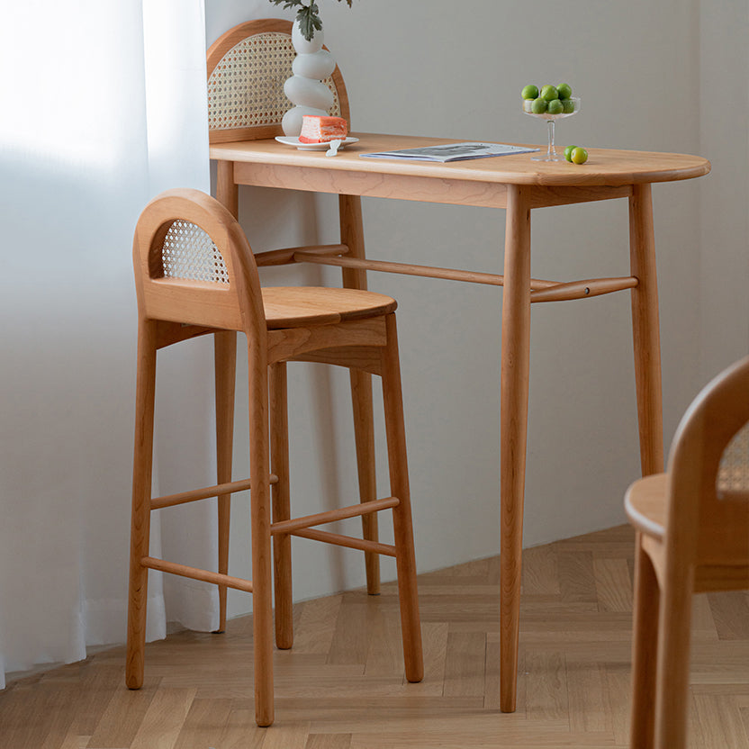 Tavolo da barra a forma irregolare set 1/2/3 pezzi contropiede moderna con sgabelli alti