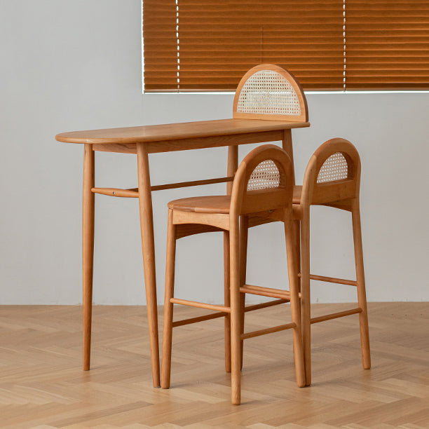 Tavolo da barra a forma irregolare set 1/2/3 pezzi contropiede moderna con sgabelli alti