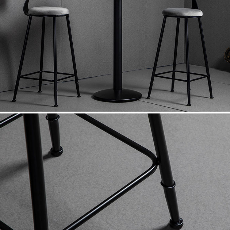 Industrielles 1/2/3-teiliges rundes Bartisch-Set aus Sinterstein-Bistro-Set für den Heimgebrauch
