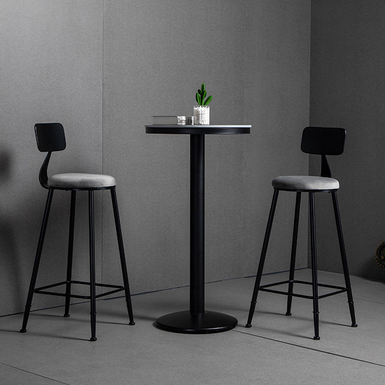 Industrielles 1/2/3-teiliges rundes Bartisch-Set aus Sinterstein-Bistro-Set für den Heimgebrauch