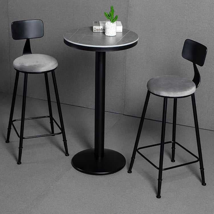 Industrielles 1/2/3-teiliges rundes Bartisch-Set aus Sinterstein-Bistro-Set für den Heimgebrauch