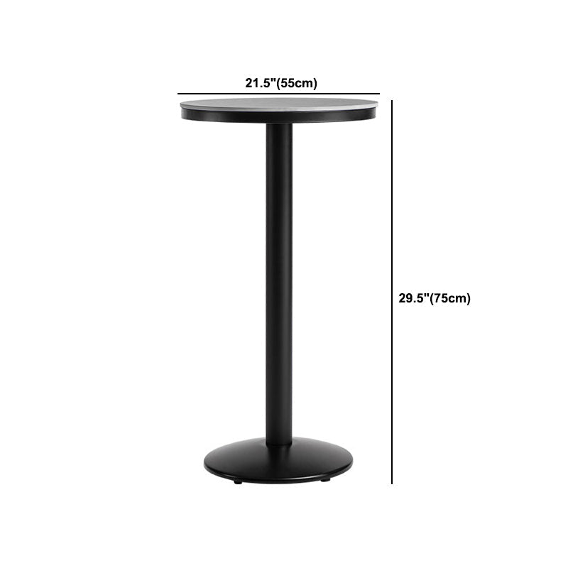 Industrielles 1/2/3-teiliges rundes Bartisch-Set aus Sinterstein-Bistro-Set für den Heimgebrauch