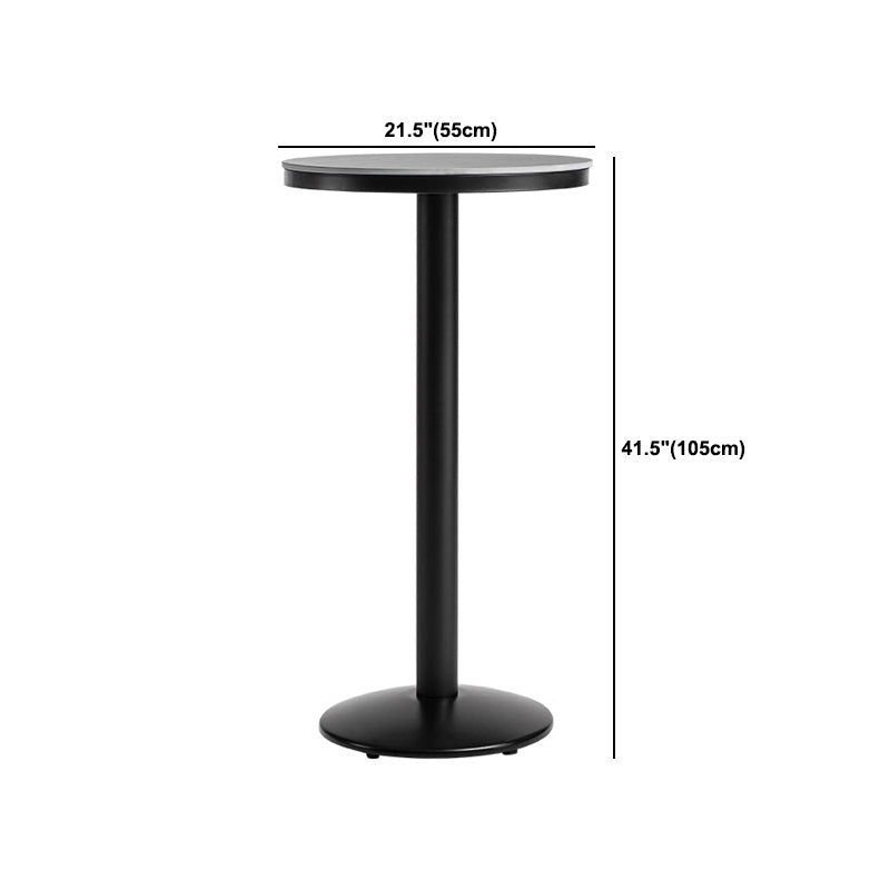 Industrielles 1/2/3-teiliges rundes Bartisch-Set aus Sinterstein-Bistro-Set für den Heimgebrauch