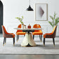 Nordic Glam Sintered Stone Dining Round Table Set 1/4/5/7 Pieces Dining Set