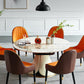 Nordic Glam Sintered Stone Dining Round Table Set 1/4/5/7 Pieces Dining Set