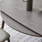 Modern Style Sintered Stone Dining Round Table Set 1/5/6/7 Pieces Dining Set